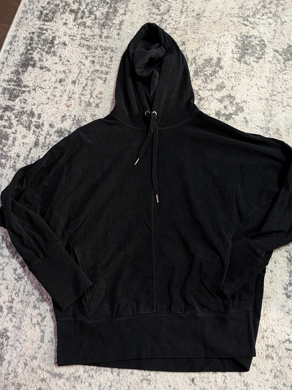 Sweaty Betty Fleece Black Hooded Pullover